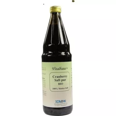 CRANBERRY SAFT ren økologisk Vitalhaus, 750 ml