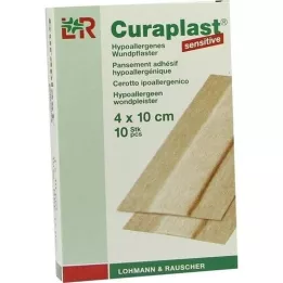 CURAPLAST Sårforbinding sensitiv 4x10 cm 1 m, 10 stk