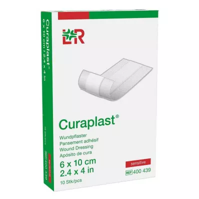CURAPLAST Sårforbinding sensitiv 6x10 cm 1 m, 10 stk