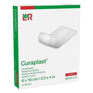 Curaplast følsom sårbandage 8x10cm, 10 stk
