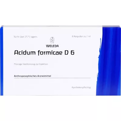ACIDUM FORMICAE D 6 ampuller, 8 stk