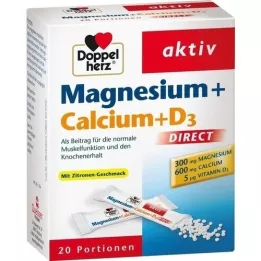 DOPPELHERZ Magnesium+Calcium+D3 DIRECT Pellets, 20 stk