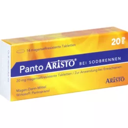 PANTO Aristo mod halsbrand 20 mg enterotabletter, 14 stk