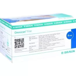 OMNICAN fin Pen Cannula 31 G 0,25x6 mm, 100 stk