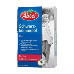 ABTEI Sort spidskommenolie Plus-kapsler, 48 kapsler