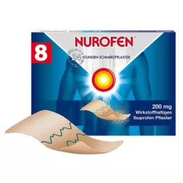 NUROFEN 24-timers smerteplaster 200 mg, 8 stk