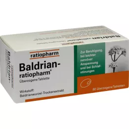 BALDRIAN-RATIOPHARM overtrukne tabletter, 60 stk