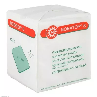 NOBATOP 8 kompresser 10x10 cm usterile, 100 stk