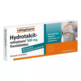 HYDROTALCIT-ratiopharm 500 mg tyggetabletter, 20 stk