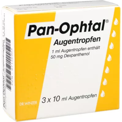 PAN OPHTAL Øjendråber, 3X10 ml
