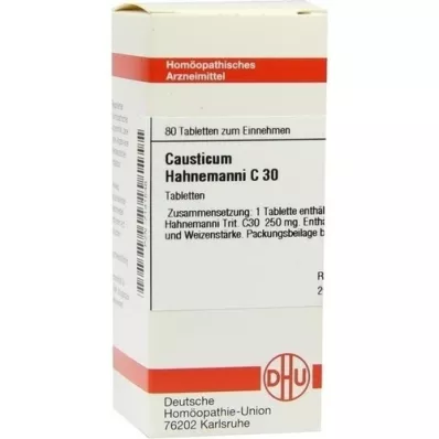 CAUSTICUM HAHNEMANNI C 30 Tabletter, 80 Kapsler