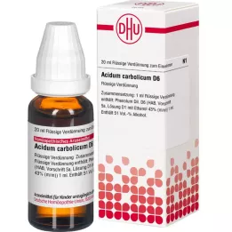 ACIDUM CARBOLICUM D 6 fortynding, 20 ml