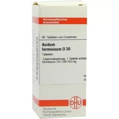 ACIDUM FORMICICUM D 30 tabletter, 80 kapsler