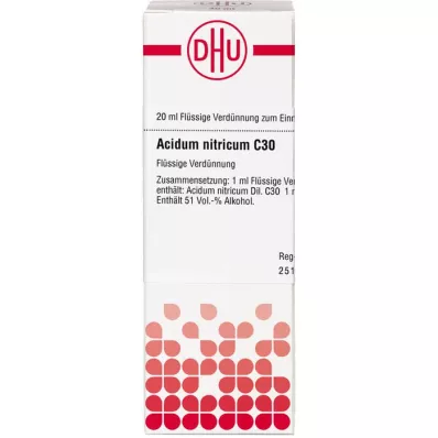 ACIDUM NITRICUM C 30 fortynding, 20 ml