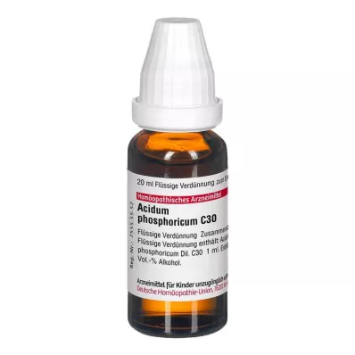 ACIDUM PHOSPHORICUM C 30 fortynding, 20 ml