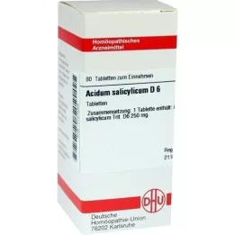 ACIDUM SALICYLICUM D 6 tabletter, 80 kapsler