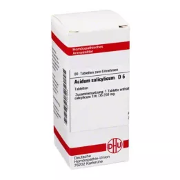 ACIDUM SALICYLICUM D 6 tabletter, 80 kapsler