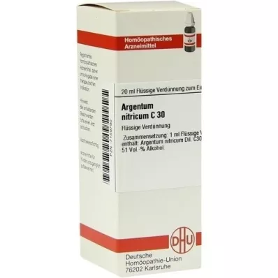 ARGENTUM NITRICUM C 30 fortynding, 20 ml