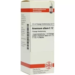 ARSENICUM ALBUM C 12 fortynding, 20 ml