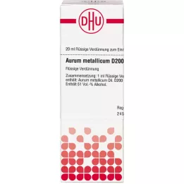 AURUM METALLICUM D 200 fortynding, 20 ml