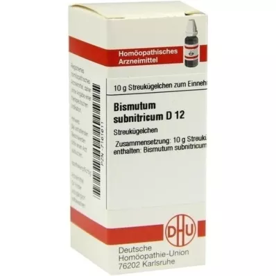 BISMUTUM SUBNITRICUM D 12 kugler, 10 g