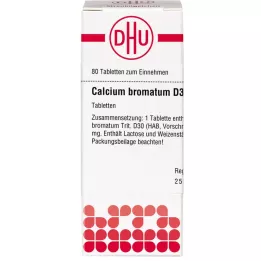 CALCIUM BROMATUM D 30 tabletter, 80 kapsler