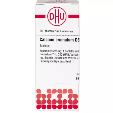 CALCIUM BROMATUM D 30 tabletter, 80 kapsler