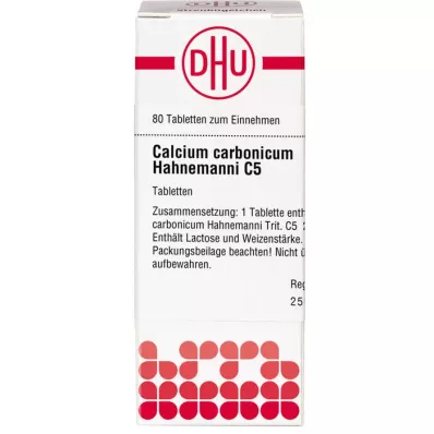 CALCIUM CARBONICUM Hahnemanni C 5 Tabletter, 80 stk