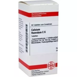 CALCIUM FLUORATUM C 6 tabletter, 80 kapsler