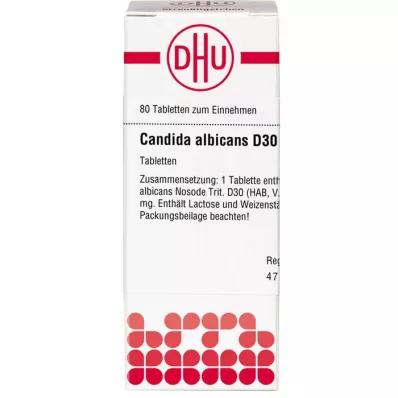 CANDIDA ALBICANS D 30 tabletter, 80 kapsler