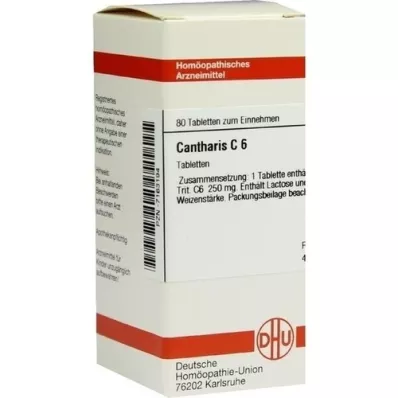 CANTHARIS C 6 tabletter, 80 kapsler