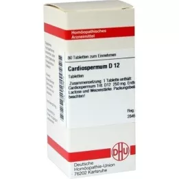 CARDIOSPERMUM D 12 tabletter, 80 kapsler