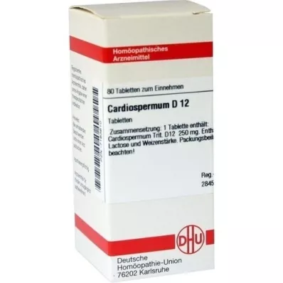 CARDIOSPERMUM D 12 tabletter, 80 kapsler