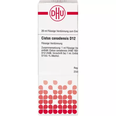 CISTUS CANADENSIS D 12 fortynding, 20 ml