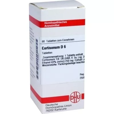 CORTISONUM D 6 tabletter, 80 kapsler