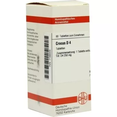 CROCUS D 4 tabletter, 80 kapsler
