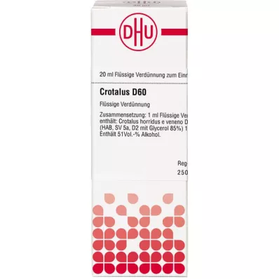 CROTALUS D 60 fortynding, 20 ml
