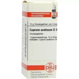 CUPRUM ACETICUM D 3 kugler, 10 g