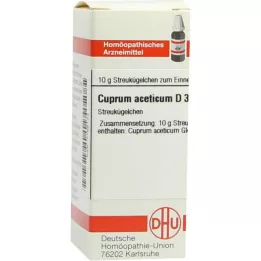CUPRUM ACETICUM D 3 kugler, 10 g