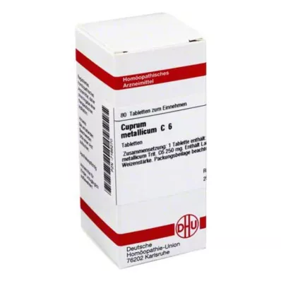 DHU Cuprum metallicum C 6 tabletter, 80 stk