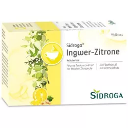 SIDROGA Wellness ingefær-citron te filterpose, 20X2,0 g