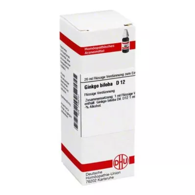 DHU Ginkgo biloba D 12 Fortynding, 20 ml