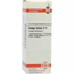 GINKGO BILOBA D 12 fortynding, 20 ml