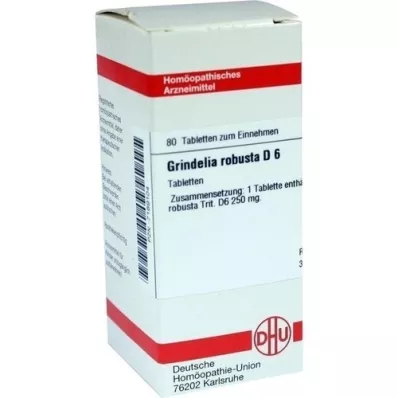 GRINDELIA ROBUSTA D 6 tabletter, 80 kapsler