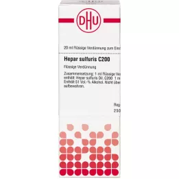 HEPAR SULFURIS C 200 fortynding, 20 ml