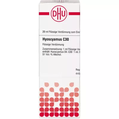 HYOSCYAMUS C 30 fortynding, 20 ml