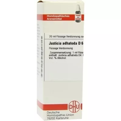 JUSTICIA adhatoda D 6 fortynding, 20 ml