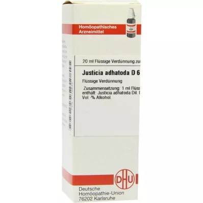 JUSTICIA adhatoda D 6 fortynding, 20 ml