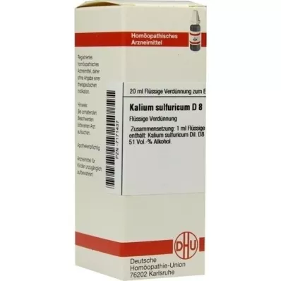 KALIUM SULFURICUM D 8 fortynding, 20 ml