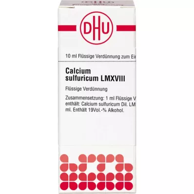 CALCIUM SULFURICUM LM XVIII Fortynding, 10 ml